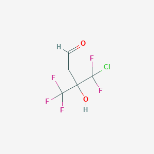 4-Chloro-4,4-difluoro-3-hydroxy-3-(trifluoromethyl)butyraldehyde