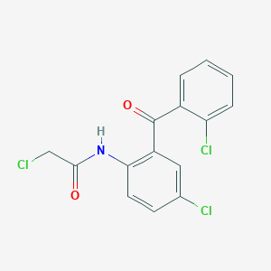 2-chloro-n-[4-chloro-2-(2-chlorobenzoyl)phenyl]acetamide