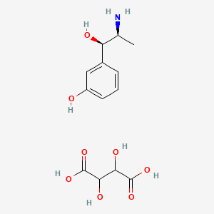 Metaraminol hydrogen (+)-tartrate