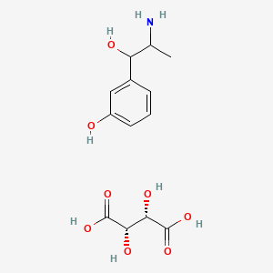 3-(2-amino-1-hydroxypropyl)phenol;(2S,3S)-2,3-dihydroxybutanedioic acid