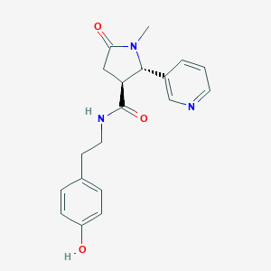 (2S,3S)-N-[2-(4-hydroxyphenyl)ethyl]-1-methyl-5-oxo-2-pyridin-3-ylpyrrolidine-3-carboxamide