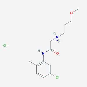 [2-(5-Chloro-2-methylanilino)-2-oxoethyl]-(3-methoxypropyl)azaniumchloride