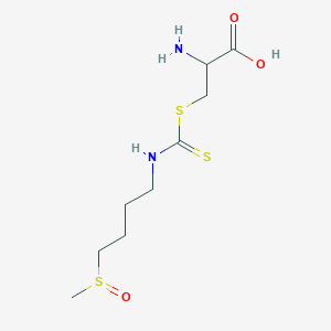 2-amino-3-(4-methylsulfinylbutylcarbamothioylsulfanyl)propanoic acid