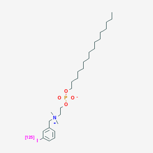 Hexadecyl-2-(N,N-dimethyl-N-(m-iodobenzyl)ammonium) ethyl phosphate