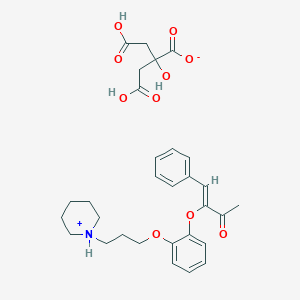 2-(carboxymethyl)-2,4-dihydroxy-4-oxobutanoate;(Z)-4-phenyl-3-[2-(3-piperidin-1-ium-1-ylpropoxy)phenoxy]but-3-en-2-one