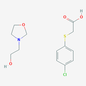 2-(4-chlorophenyl)sulfanylacetic acid;2-(1,3-oxazolidin-3-yl)ethanol