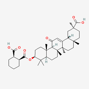 (2S,4aS,6aR,6aS,6bR,8aR,10S,12aS,14bR)-10-[(1S,2R)-2-carboxycyclohexanecarbonyl]oxy-2,4a,6a,6b,9,9,12a-heptamethyl-13-oxo-3,4,5,6,6a,7,8,8a,10,11,12,14b-dodecahydro-1H-picene-2-carboxylic acid