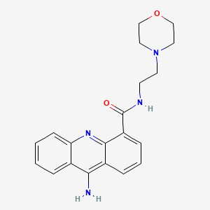 9-Amino-n-(2-(4-morpholinyl)ethyl)-4-acridinecarboxamide