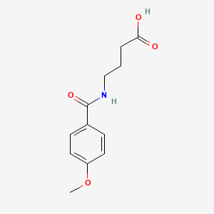 B1200448 4-[(4-methoxyphenyl)formamido]butanoic acid CAS No. 72432-14-5