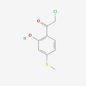 Ethanone, 2-chloro-1-[2-hydroxy-4-(methylthio)phenyl]-