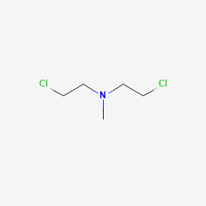 molecular formula C5H11Cl2N B1211372 Mechlorethamine CAS No. 51-75-2