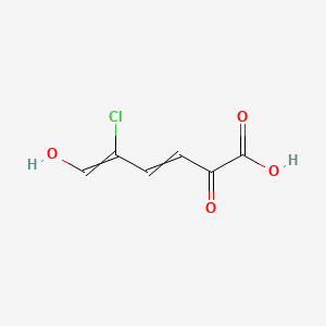 5-Chloro-6-hydroxy-2-oxohexa-3,5-dienoic acid