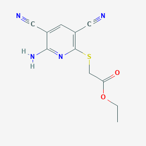 ethyl [(6-amino-3,5-dicyanopyridin-2-yl)sulfanyl]acetate