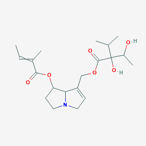 [7-(2-methylbut-2-enoyloxy)-5,6,7,8-tetrahydro-3H-pyrrolizin-1-yl]methyl 2-hydroxy-2-(1-hydroxyethyl)-3-methylbutanoate