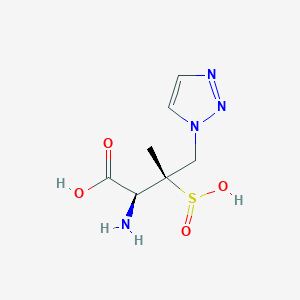 (2S,3S)-2-Amino-3-methyl-3-sulfino-4-(1H-1,2,3-triazol-1-yl)butyric acid