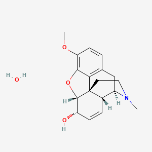 molecular formula C18H21NO3 B1239579 Codeine monohydrate CAS No. 6059-47-8