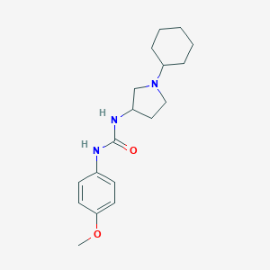 1-(1-Cyclohexyl-3-pyrrolidinyl)-3-(p-methoxyphenyl)urea