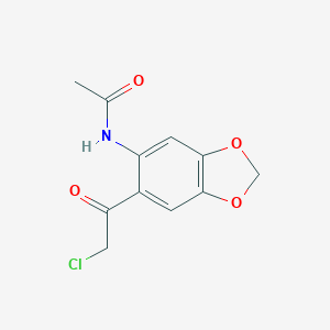 ACETAMIDE,N-[6-(CHLOROACETYL)-1,3-BENZODIOXOL-5-YL]-