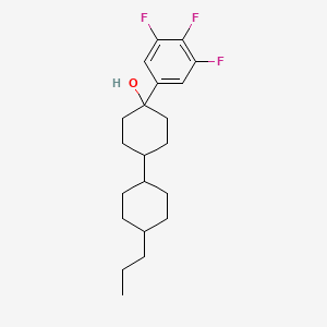 B12546563 4-(4-Propylcyclohexyl)-1-(3,4,5-trifluorophenyl)cyclohexan-1-OL CAS No. 144675-85-4