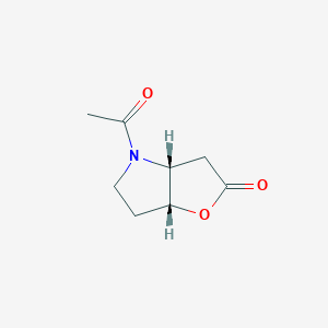 (3AR,6aR)-4-acetylhexahydro-2H-furo[3,2-b]pyrrol-2-one