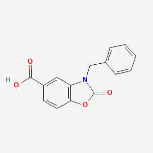 3-Benzyl-2-oxo-2,3-dihydro-1,3-benzoxazole-5-carboxylic acid