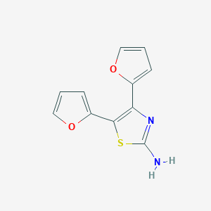 bis(furan-2-yl)-1,3-thiazol-2-amine