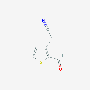 2-(2-Formylthiophen-3-yl)acetonitrile