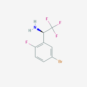 (R)-1-(5-Bromo-2-fluorophenyl)-2,2,2-trifluoroethan-1-amine