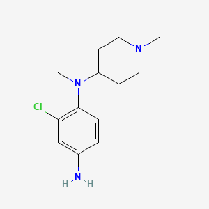 B13994668 2-chloro-N1-methyl-N1-(1-methyl-4-piperidinyl)-1,4-Benzenediamine CAS No. 893750-81-7