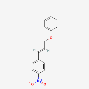 B14369665 1-methyl-4-[(E)-3-(4-nitrophenyl)prop-2-enoxy]benzene CAS No. 92963-45-6