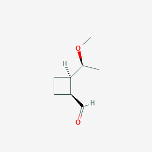 (1S,2R)-2-[(1S)-1-methoxyethyl]cyclobutane-1-carbaldehyde