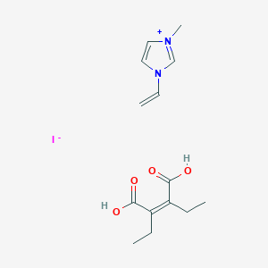 (Z)-2,3-diethylbut-2-enedioic acid;1-ethenyl-3-methylimidazol-3-ium;iodide