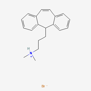 B14477973 N,N-Dimethyl-5H-dibenzo(a,d)cycloheptene-5-propylamine hydrobromide CAS No. 68263-45-6