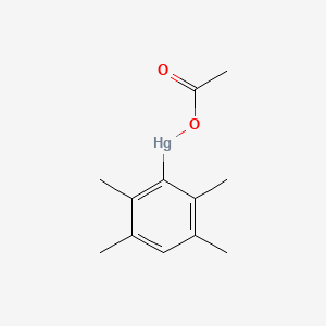 B14699821 Mercury, (acetato)(2,3,5,6-tetramethylphenyl)- CAS No. 21450-81-7