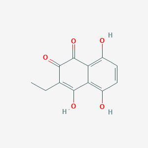 B14711059 6-Ethyl-5,7,8-trihydroxynaphthalene-1,4-dione CAS No. 13378-85-3