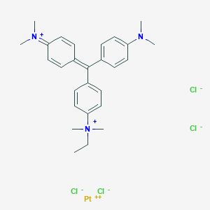 [4-[[4-(dimethylamino)phenyl]-(4-dimethylazaniumylidenecyclohexa-2,5-dien-1-ylidene)methyl]phenyl]-ethyl-dimethylazanium;platinum(2+);tetrachloride