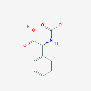 (r)-2-((Methoxycarbonyl)amino)-2-phenylacetic acid