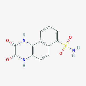 2,3-Dihydroxy-7-sulphamoyl-benzo[f]quinoxaline