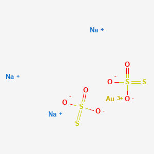 trisodium;dioxido-oxo-sulfanylidene-λ6-sulfane;gold(3+)