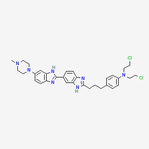 N,N-bis(2-chloroethyl)-4-[3-[6-[6-(4-methylpiperazin-1-yl)-1H-benzimidazol-2-yl]-1H-benzimidazol-2-yl]propyl]aniline