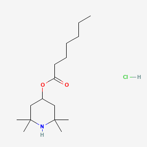 (2,2,6,6-tetramethylpiperidin-4-yl) heptanoate;hydrochloride