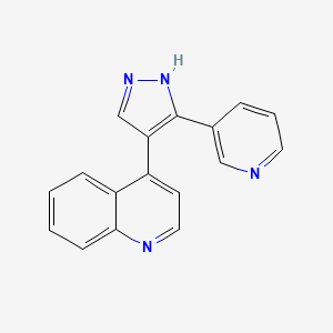 4-(3-(Pyridin-3-yl)-1H-pyrazol-4-yl)quinoline