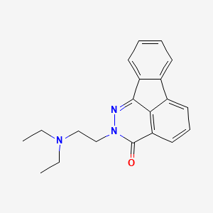3-[2-(diethylamino)ethyl]-2,3-diazatetracyclo[7.6.1.0^{5,16}.0^{10,15}]hexadeca-1,5,7,9(16),10(15),11,13-heptaen-4-one