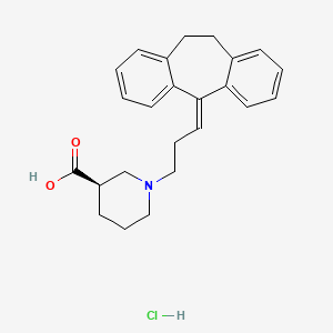 (3R)-1-[3-(2-tricyclo[9.4.0.03,8]pentadeca-1(15),3,5,7,11,13-hexaenylidene)propyl]piperidine-3-carboxylic acid;hydrochloride