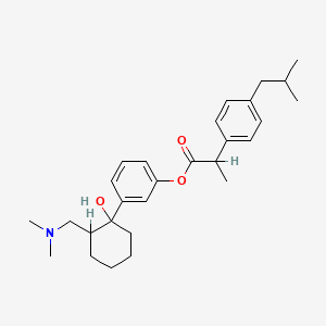 [3-[2-[(Dimethylamino)methyl]-1-hydroxycyclohexyl]phenyl] 2-[4-(2-methylpropyl)phenyl]propanoate