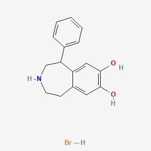 5-phenyl-2,3,4,5-tetrahydro-1H-3-benzazepine-7,8-diol;hydrobromide