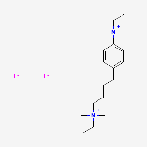 ethyl-[4-[4-[ethyl(dimethyl)azaniumyl]butyl]phenyl]-dimethylazanium;diiodide