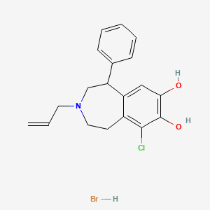 9-chloro-5-phenyl-3-prop-2-enyl-1,2,4,5-tetrahydro-3-benzazepine-7,8-diol;hydrobromide