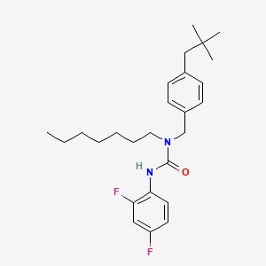 N'-(2,4-DIFLUOROPHENYL)-N-HEPTYL-N-(4-NEOPENTYLBENZYL)UREA