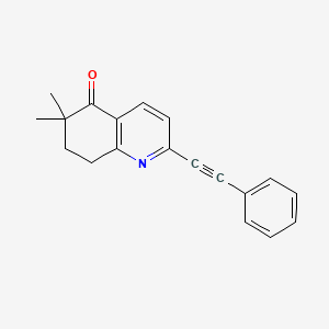 6,6-dimethyl-2-phenylethynyl-7,8-dihydro-6H-quinolin-5-one